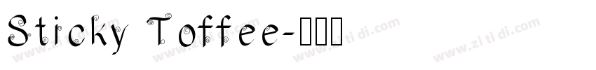Sticky Toffee字体转换